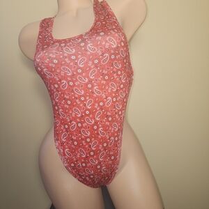Paisley Red Women's Swimsuit